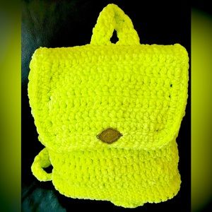 Lime‎ Green Backpack Purse